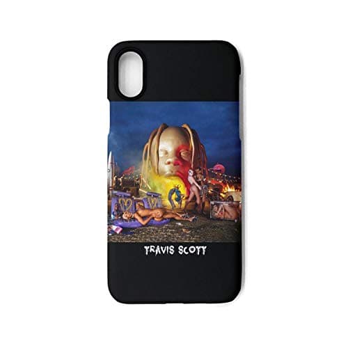 Dolorexri iPhone X Case iPhone Xs Case Travis-Scott-Astroworld-Album- Matte TPU Bumper Protective Anti-Scratch Resistant Phone Case Cover Compatible with iPhone X iPhone Xs