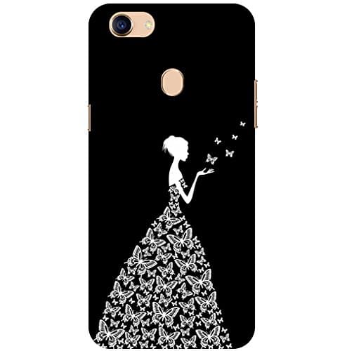 Pattern Creations pcbOF5-1342 Woman Pattern Printed Back Cover for Oppo F5 (Black)