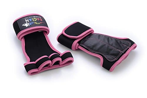 Cross Training Premium Leather Gloves with Wrist Support - For Pull Ups, Gymnastics, Workout, Fitness, WODs, Kettlebells | No Calluses, Weight Lifting Durable Grips | Best Model For Women (Medium)