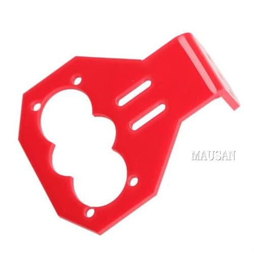 Partstower 2pcs Acrylic Cartoon Ultrasonic Sensor Fixed Bracket for HC-SR04 Ultrasonic Sensor Module DIY Red Mounting Bracket