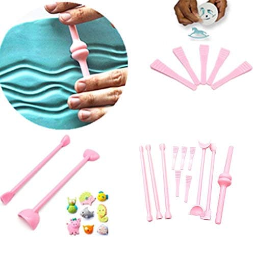 Modelling Tools Sculpture Sculpture Set 11 Pieces Clay Tool Kit for Silicone Ceramic Polymer Clay Craft Embossing Pen Modelling Tools