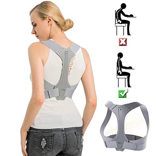 Posture Corrector Back Support Brace for Women & Men, Comfortable Ergonomic Design Back Straightener/Shoulder Strap/Posture Trainer Device for Spinal Alignment, Kyphosis, Slouching & Hunching - S