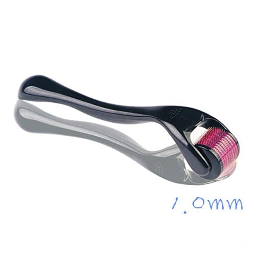 JonhTech Derma Roller, New 540 Titanium Micro Needles, FDA Approved Home Use Skin Care Facial Needle Roller and Beauty Massage Tools 1.0mm