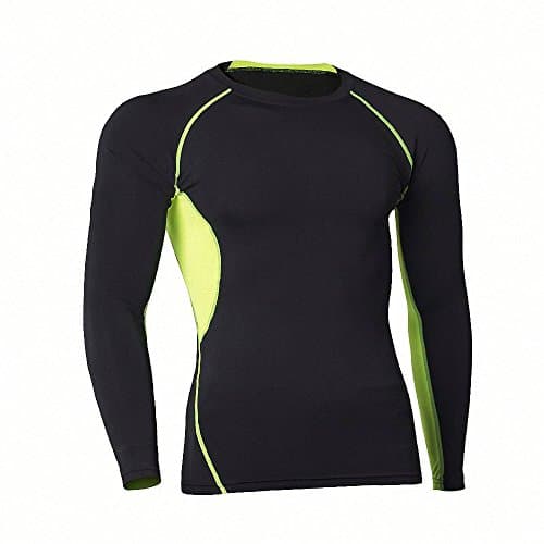 Compression Men's Long Sleeve Top - Base Layer Shirt - Advanced Compression &amp; Muscle Recovery For Running, Training &amp; Athletics