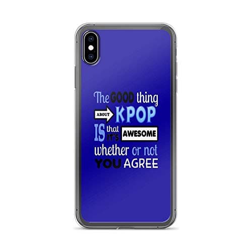 iPhone XR Case Cases Clear Anti-Scratch Good Thing About Kpop - Blue, Kpop Cover Case for iPhone XR, Crystal Clear