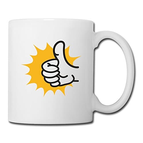 RUTH Thumbs Up Smiley Face Coffee Mug