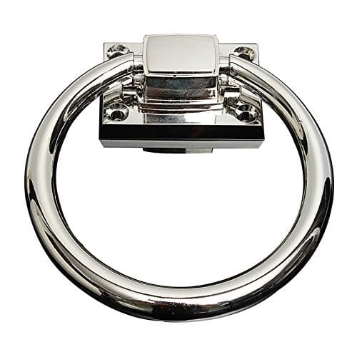 XINYI Shiny Silver Drop Pull Ring Wooden Door Knocker Chair Pulls Handle