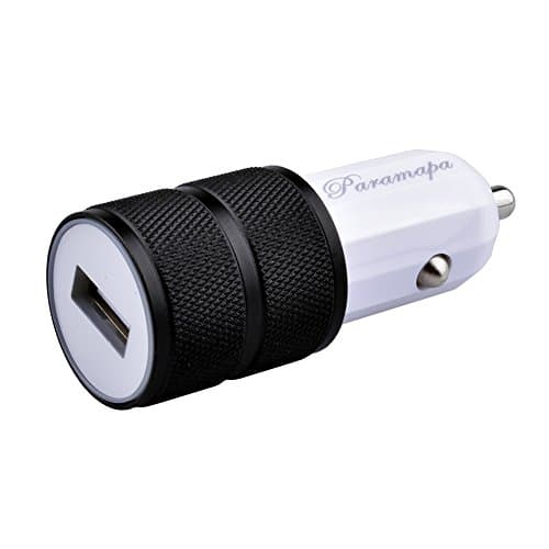 Paramapa Quick Charge 3.0 Car Charger for iPhone X / 8 / 7 / 7 Plus / 6s / 6s Plus, iPad Pro / Air 2 / mini 3 / mini 4, Samsung S4/ S5, and More (Black)