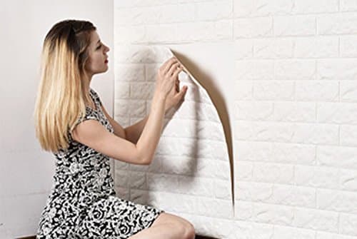 30×60 cm Waterproof 3D Wall Panels Backsplash Peel And Stick Home Decoration White Color (10)