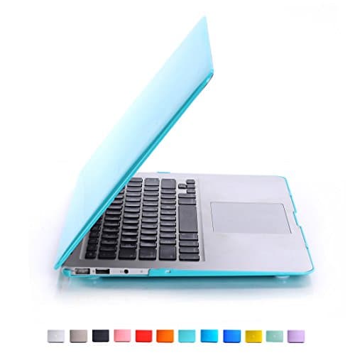 Valawy - Newest Version 13-inch Romantic Blue Rubberized Hard Case for MacBook Air 13.3" (A1466 / A1369) Shell Cover - ROMANTIC BLUE