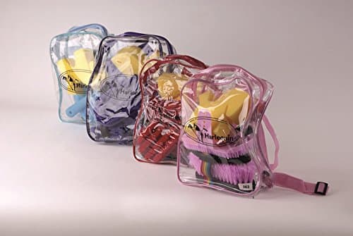 Shorefields Harlequin Junior Horse Grooming Kit With Back Pack & 6 Grooming Items (Pink)