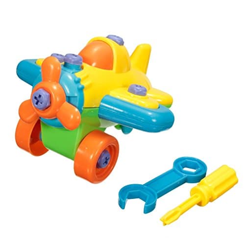 Building Assembled Toys Develop Learning Fun Build A Train Kids Children's Educational Toy With Clamp &amp; Screwdriver Tool