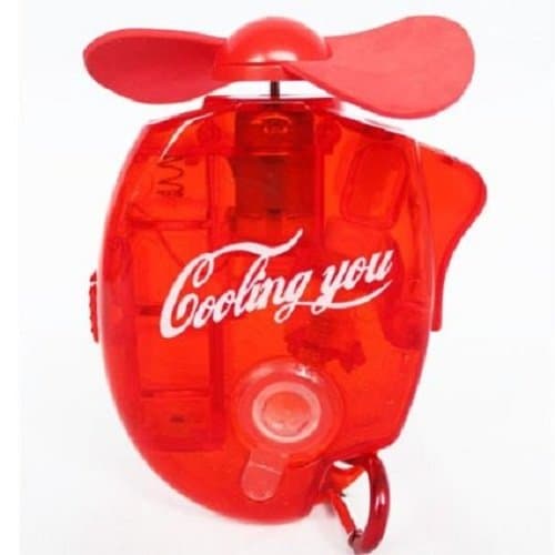 Accessotech Mini Water Cooling Spray Fan Powerful Cool Mist Portable Handheld Gadget Sport[Blue] (Red)