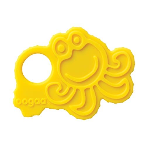 oogaa Home Octopus Teether Easy Clean, Baby Safe High-Grade Silicone, Yellow