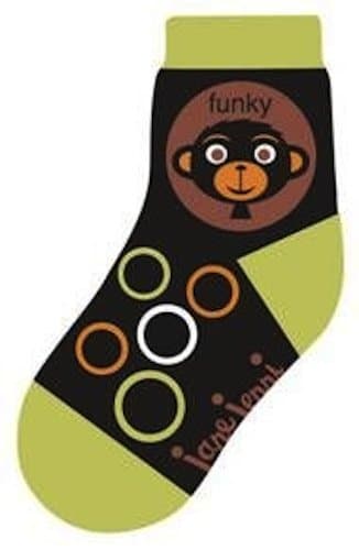 Funky Monkey Toddler Socks by Jane Jenni