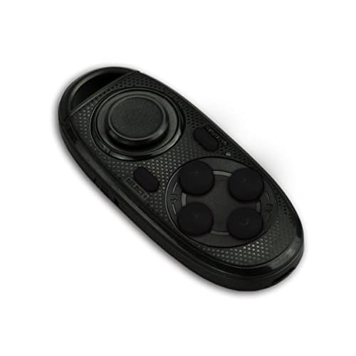 TEEFAN Portable Gamepad Wireless Bluetooth Remote Control Joystick Music Player Camera Shutter Google Cardboard Virtual Reality Headset 3D Glasses for Ebook iPad PC Samsung,Black