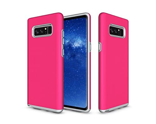 Samsung Galaxy Note 8 Phone Case, DigiRole Ultra Slim Drop Protection Shock-Absorption Heavy Duty Premium Case for Note 8 Phone (2017) Pink