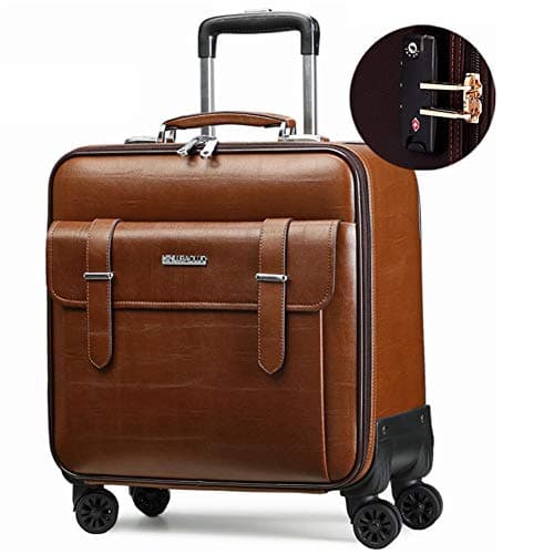Lxmhz 16" Rolling Backpack Trolley Case Lightweight Hard Shell Carry On Hand Cabin Luggage Travel Spinner Suitcase with 4 Wheels Business Trolley,2