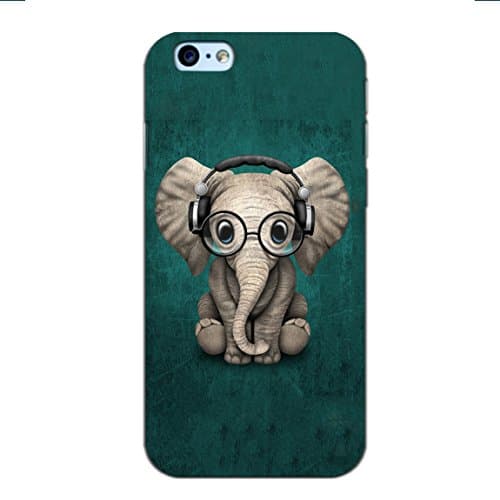 Caseogram Quit Baby Elephant Design Printed Case Cover for Apple iPhone 6s Plus