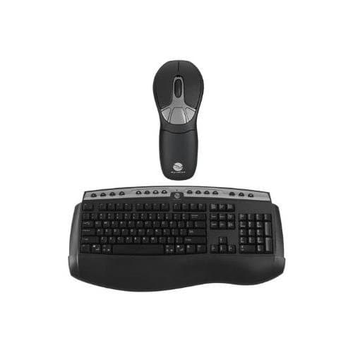 Gyration Air Mouse GO Plus with Full Size Keyboard Keyboard - Wireless - 104 Keys - USB - Mouse - Wireless - Optical - USB