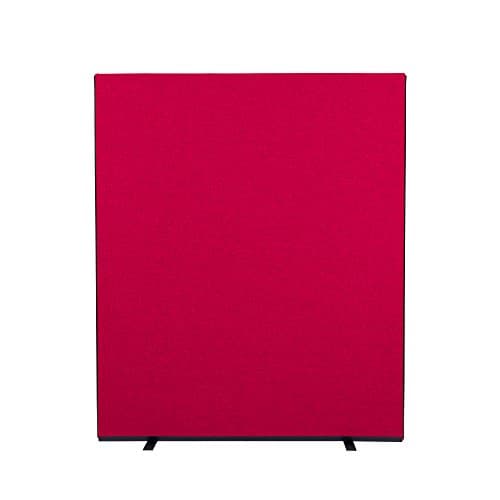 PANELWAREHOUSE.COM Office Screen/Partition 1500mm W x 1800mm H, woolmix fabric Ruby Portrait