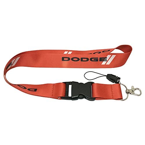 1pcs Red Color USA Ship New Quick Release Neck Strap Lanyard Keychain Keyring Car Keys House Keys ID Badges Card for Dodge Design