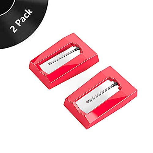 Record Player Needle, Turntable Replacement Stylus Needles for Vinyl Record Player - Treat Your Ears to Superior Sound Quality - Check Compatibility Before Purchasing (2 Pack)
