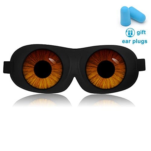 Unique 3D Sleep Mask With Sci-Fi Angel Eye Labeling, Adjustable Strap Ultra lightweight &amp; Comfortable Sleeping eyeshades for Travel, Nap, Shift Works (Eagle eye)