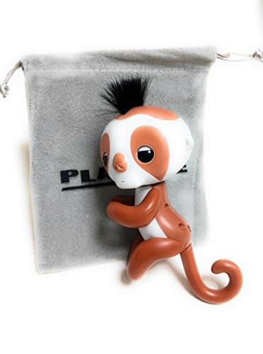 Interactive Finger Sloth with Rechargeable Battery -Cable Charger Included