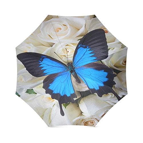 Umbrella Butterfly Foldable Rain Compact Parasol/Sun