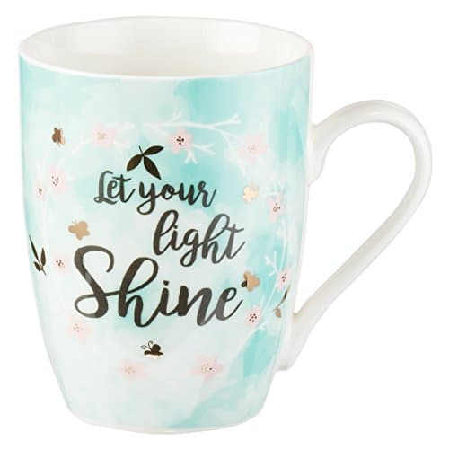 "Let your Light Shine Coffee Mug, 4" Tall.