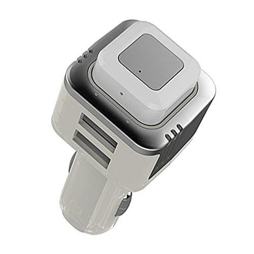 Eeoo 3 in 1 Bluetooth 4.0 Hands-free Headset + Oxygen Bar + Dual-Port Car Charger (Silver)