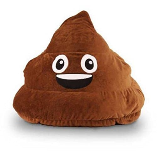 Poo Brown Durable Polyester Fabric Double-Stitched Seams Ergonomic Seating Position Bean Bag, Dimensions 28Lx28Wx14H