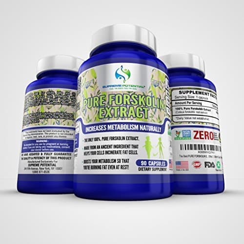 100% Standardized Forksolin by Supreme Potential 450mg Maximum Strength Fat Burner :: Combine with our Garcinia Cambogia for a Synergistic Effect :: 6 Month Supply! by Supreme Potential