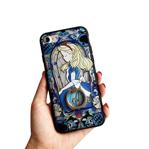 for iPhone 6Plus or 6(S) Plus Protective SkinsPrincess Alice in Wonderland Soft Frame/Hard Back Embossed Craft/Ultra-Light Protective Shell Case