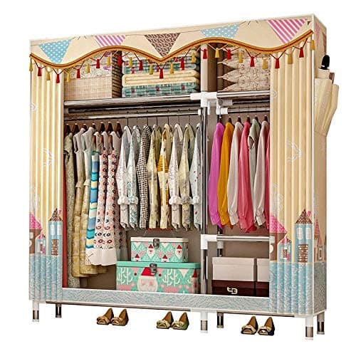 Wardrobe Canvas, Simple Cloth Upgraded Simple Single Pack Cloth Double, 1