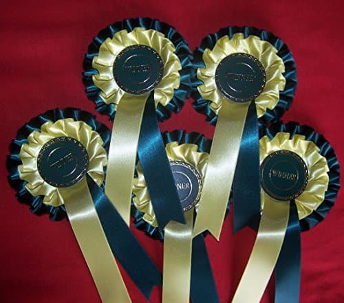 set of 5 Winner rosette