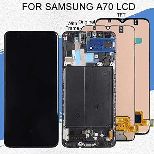 for Samsung Galaxy A70 LCD Touch Screen Digitizer Assembly A70 2019 A705 A705F SM-A705F Display+Frame (Original Black)