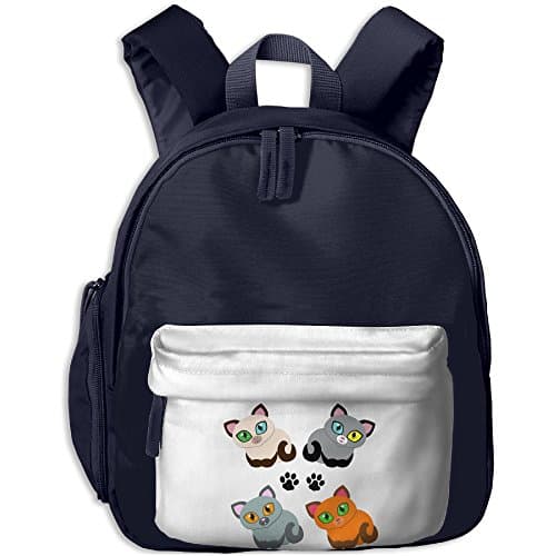 White Orange Grey Dark Gery Four Bear Casual Multipurpose 12.5"x10.5"x4" Adjustable Anti-abrasion Oxford Cloth Material Trip Girls Boys Insulated Backpack Shoulders Backpack