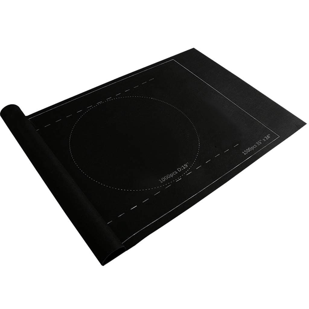 Haluoo Felt Puzzle Mat Roll Up Puzzle Mat Jigsaw Storage Felt Mat Jigsaw Puzzle Keeper Puzzle Store Saver Jigroll Up to 1500 Pieces No Folded Creases with Storage Bag