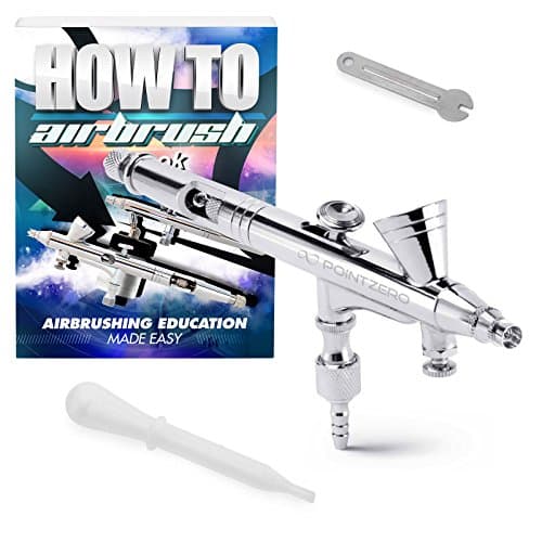 PointZero Dual-Action 2cc Gravity-Feed Airbrush Set w/MAC Valve - .2mm Nozzle