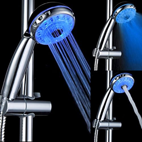 3 Color Temperature Sensor Control LED Shower Head