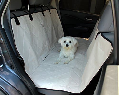 Pet Back Seat Cover Waterproof, Hammock, Side Flaps, Quilted, Machine Washable for Cars, Trucks, SUV's &amp; Vehicles Rear Car Seat Cover for pets by Pet Shop Boyz