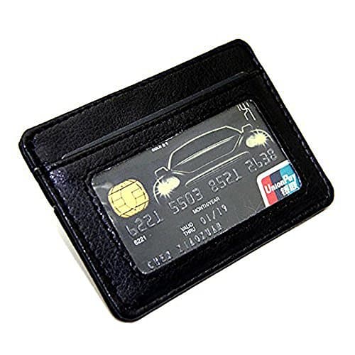 Slim Leather Wallet for Men - Thin Multi-Card Compact Business Holder Pockets