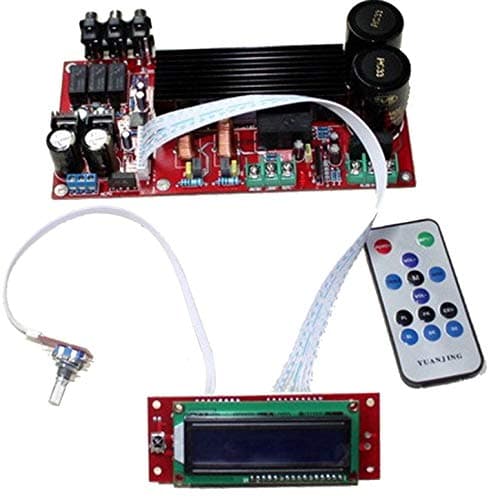 TDA8954+PGA2311 210W+210W Class D + LCD display + speaker protected Completed amplifier board Module - Red & Black