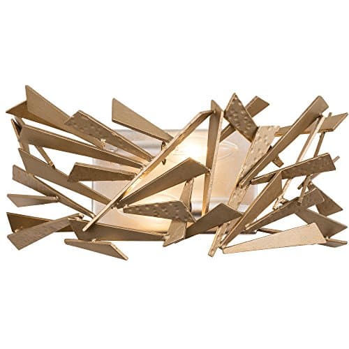 Bermuda 2-Light Bath Fixture - Silver Finish with Champagne Mist