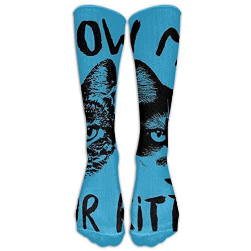 Siamese Kitten Cat Cotton Knee Socks Stylish Thick Athletic Compression Socks For Women