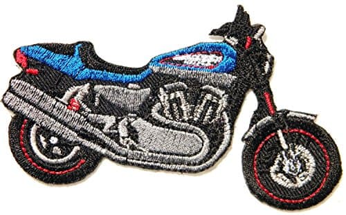 Motorcycles Blue Flame Fire Ghost Rider Logo Biker Jacket Back Patches