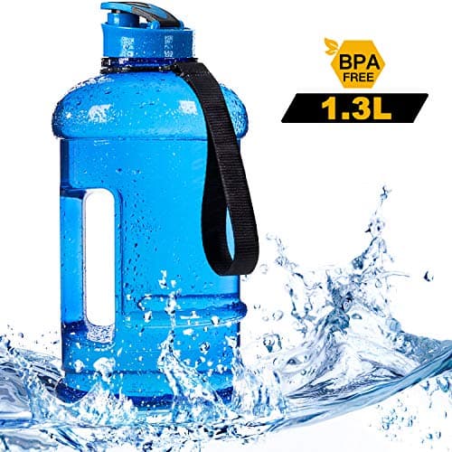 TOPWARE Big Capacity 2.2L 75oz Half Gallon 1.3L 44oz Sports Gym Water Jug Container Large Leakproof BPA Free Water Bottle for Fitness Camping Bicycle