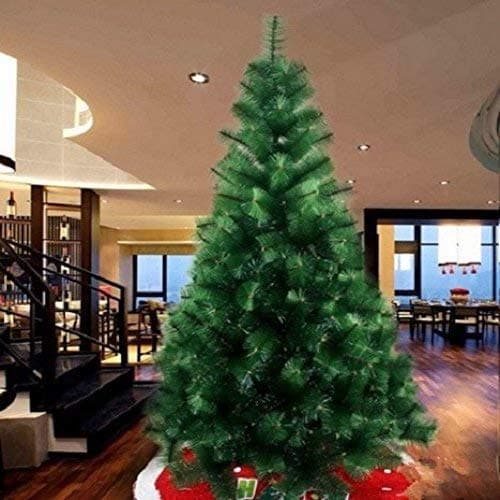 Aaryash Artificial Needle Pine Christmas Tree And Led Light And Pack Of Ornaments (Green)